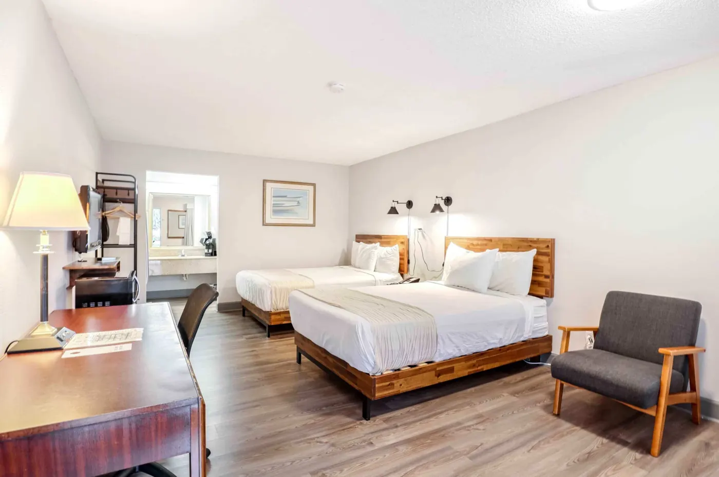 Room with two beds